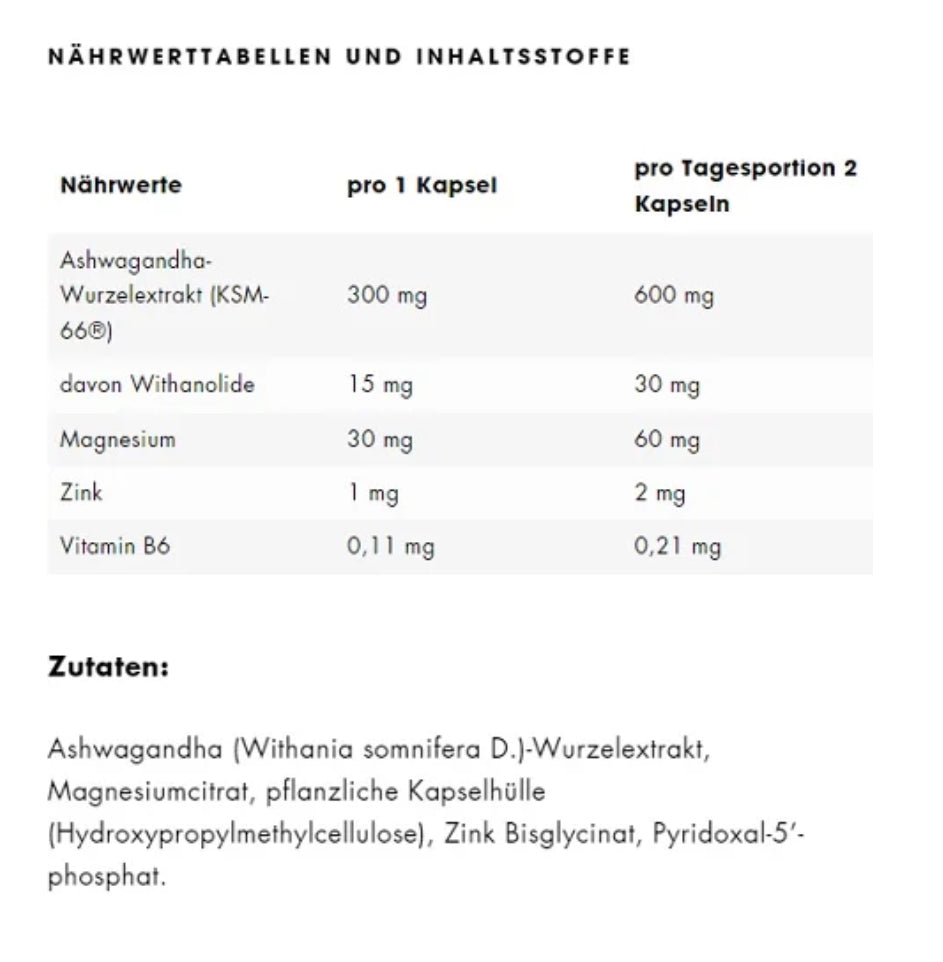 ESN Ashwa+ 120 Kapseln