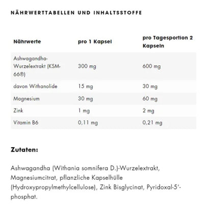 ESN Ashwa+ 120 Kapseln